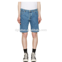 Clássico luz azul lavado denim meia calça jeans por atacado baratos shorts